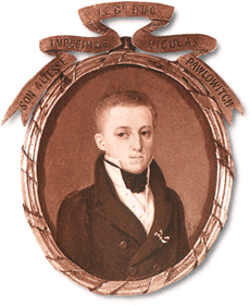 Великий князь Николай Павлович, портрет работы Л.Фаврена, 1815
