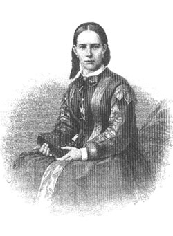 Принцесса Евгения Максимилиановна Лейхтенбергская, портрет Т.Вегера, 1870 г.