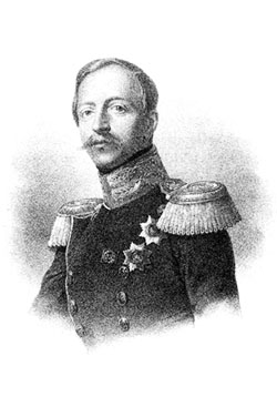 Принц Петр Георгиевич Ольденбургский, литография 1850 г.