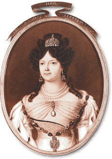 Вдовствующая императрица Мария Федоровна, портрет работы К.Кронноветтера, 1828.